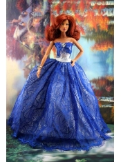 Fashion Royal Blue Dress For Barbie Doll