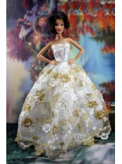 Lace Sweet White Princess Dress For Barbie Doll Dress