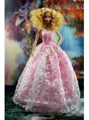 New Embroidery and A-line For Barbie Doll Dress