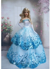 Pretty Sequin Over Skirt Made To Fit the Barbie Doll