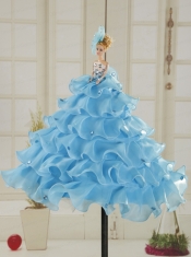 Cute Baby Blue Barbie Doll Dress in 2015