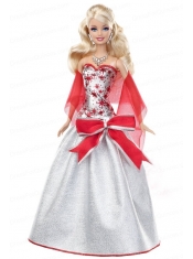 Elegant Grey Party Dress with Special Made to Fit the Barbie Doll