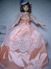 Elegant Orange Gowns Taffeta Made to Fit the Barbie Doll