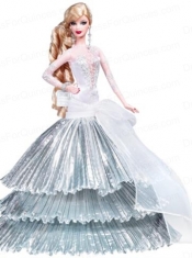 Elegant Party Dress With Special Made to Fit the Barbie Doll