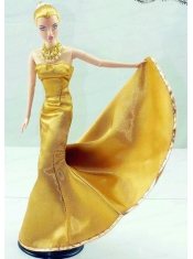 Gorgeous Gold Dress For Noble Barbie