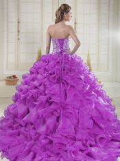 On Sale Sweetheart Beading Quinceanera Dresses with Brush Train