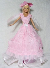 Pretty Pink Princess Dress Made to Fit the Barbie Doll