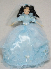 Sweet Blue Gown With 3/4 Length Sleeves For Barbie Doll