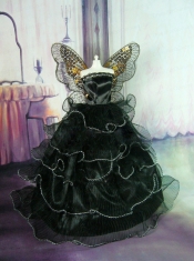 Sweet Lace Green Ruffled Layeres Party Clothes Fashion Dress for Noble Barbie