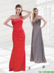 2015 Classical Sweetheart Prom Dress with Ruching