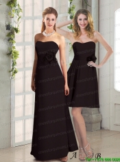 2015 Hand Made Flowers Sweetheart Prom Dress in Brown