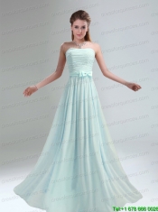 2015 Most Popular Light Pink Empire Sexy Prom Dress with Bowknot belt