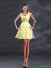 2015 Pretty Appliques and Ruffles A Line Junior Dresses