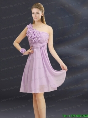 2015 Romantic Hand Made Flowers Sweetheart Junior Dress with Ruching