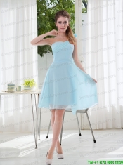 2015 Romantic One Shoulder Zipper Up Junior Dress