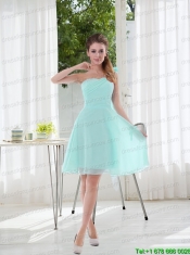 2015 Romantic One Shoulder Zipper Up Junior Dress