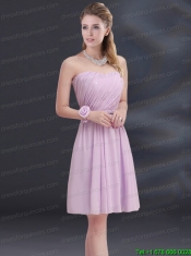 A Line Sweetheart Prom Dress with Ruhing and Belt