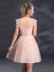 A Line Tulle 2015 Sturning Junior Dresses with Straps