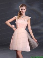 A Line Tulle 2015 Sturning Junior Dresses with Straps