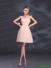 A Line Tulle 2015 Sturning Junior Dresses with Straps
