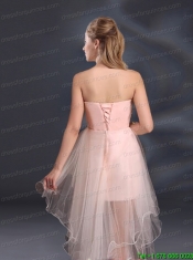 Appliques Strapless Ruffles Organza 2015 Sturning Christmas Party Dresses