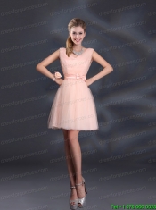 Baby Pink Mini Length 2015 The Most Popular Christmas Party Dresses