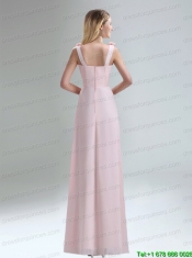 Beautiful Chiffon Bridesmaid Dress in Light Pink for 2015