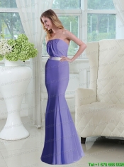 Classical Lavender Trumpet Prom Dresses for 2015