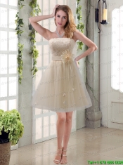 Elegant Princess Mini Length Lace Christmas Party Dress with Bowknot