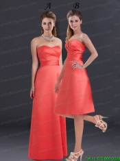 Empire Sweetheart Ruching Knee Length Prom Dresses for 2015