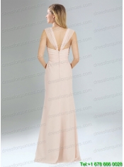 Empire Sweetheart Zipper Up Prom Dress in Champagne