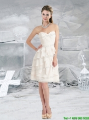 New Style Empire Sweetheart 2015 Ruching Christmas Party Dress