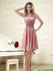 Romantic Sweetheart Empire Chiffon Christmas Party Dresses with Ruching