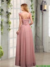 Scoop Empire Ruching 2015 Decent Prom Dresses