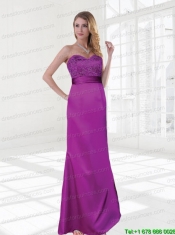Sweetheart Sleeveless Column 2015 Popular Prom Dress