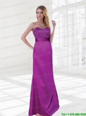 Sweetheart Sleeveless  Column 2015 Popular Prom Dress