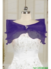 2015 Exquisite Sweetheart Purple Quinceanera Dresses with Appliques