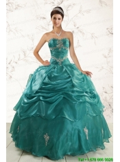 2015 New Style Ball Gown Quinceanera Dresses with Appliques
