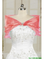 2015 Popular Watermelon Quinceanera Dresses with Strapless