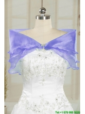 2015 Prefect Purple Sweet 15 Dresses with Embroidery and Ruffles