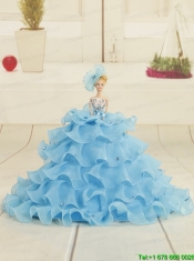 2015 Remarkable Beading Quinceanera Dresses in Baby Blue
