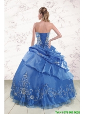 Appliques Exclusive Royal Blue Quinceanera Dresses For 2015