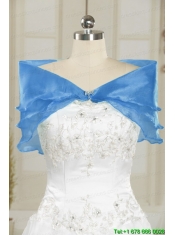 Fast Delivery Embroidery and Beading Quinceanera Dresses in Navy Blue