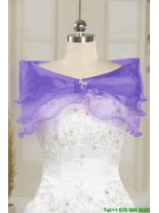 Fast Delivery Sweetheart Purple Sweet 15 Dresses with Appliques for 2015