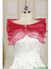One Shoulder Appliques and Pick Ups Quinceanera Dresses in Fuchsia