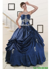 Trendy Sweetheart Quinceanera Gowns with Appliques