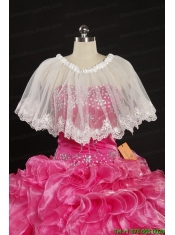 2015 Discount Baby Blue Strapless Quinceanera Dress with Beading