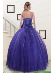 2015 Elegant Sweetheart Quinceanera Dresses with Bowknot