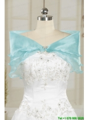 2015 Exclusive Apple Green Quinceanera Dresses with Reinstones