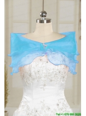 2015 Fashionable Sweetheart Beading Quinceanera Dress in Aqua Blue